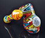Zig Zag Colored Glass Bubblers